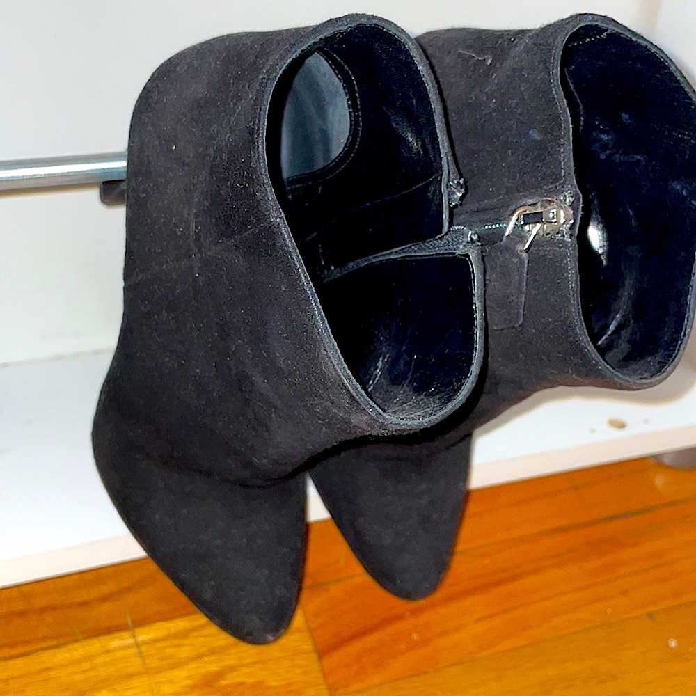 Prada Black Suede Booties 37 - Picture 4 of 8